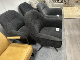 2x Fauteuil Joey Antraciet